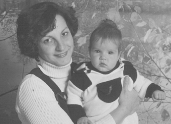 Prof. Yehudit (Judy) Dori then: already a mother